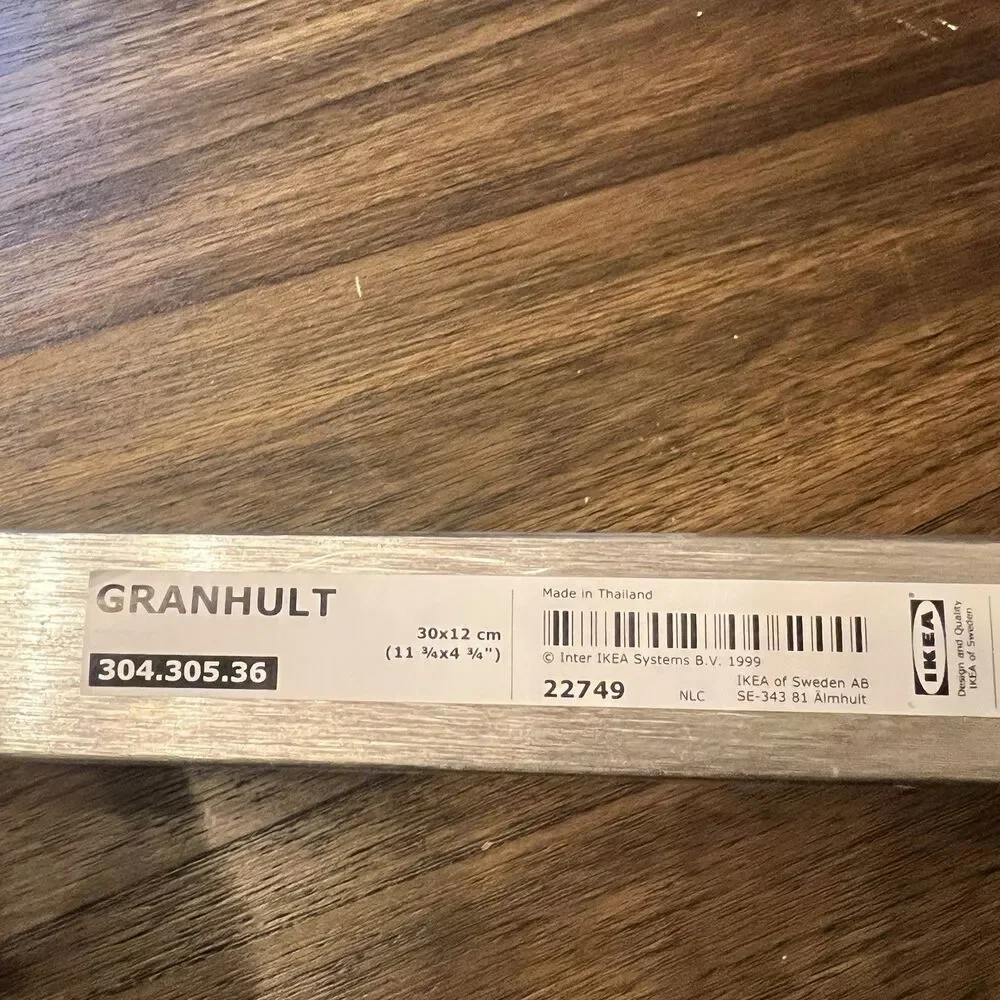 SET of 2 Ikea GRANHULT Bracket for Shelf, Nickel Plated 11 ¾